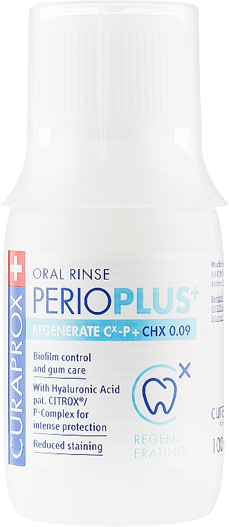 Ополаскиватель для полости рта Curasept, 0,09% хлоргексидина - Curaprox PerioPlus+ — фото N1
