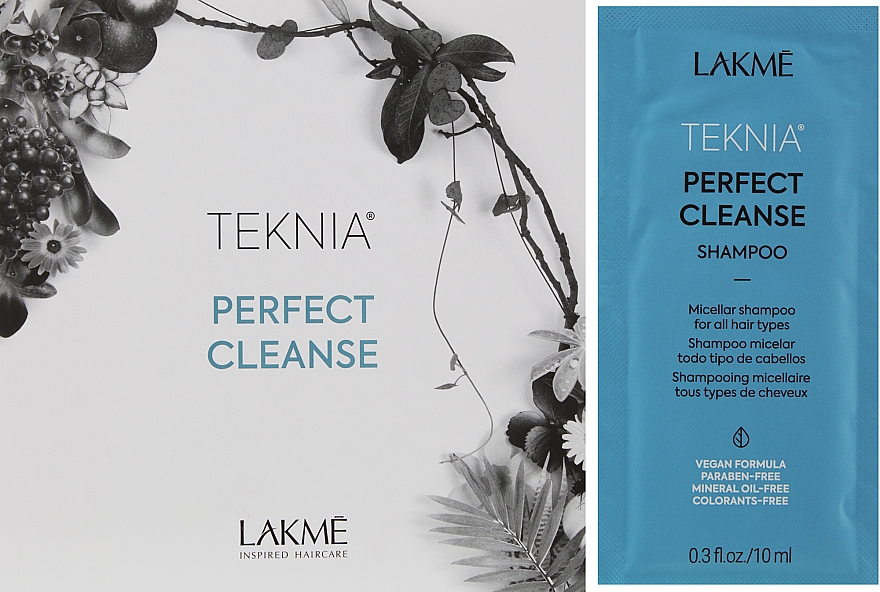 Міцелярний шампунь для глибокого очищення волосся - Lakme Teknia Perfect Cleanse Shampoo (пробник) — фото N1