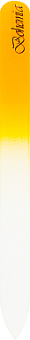 Пилочка кришталева для нігтів 08-1352, 135 мм, жовта - SPL