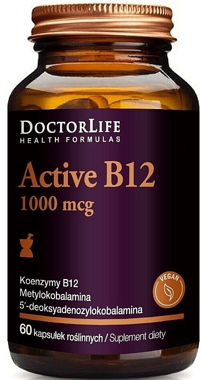 Харчова добавка "Вітамін B12" - Doctor Life Active B12 1000 mcg — фото N1