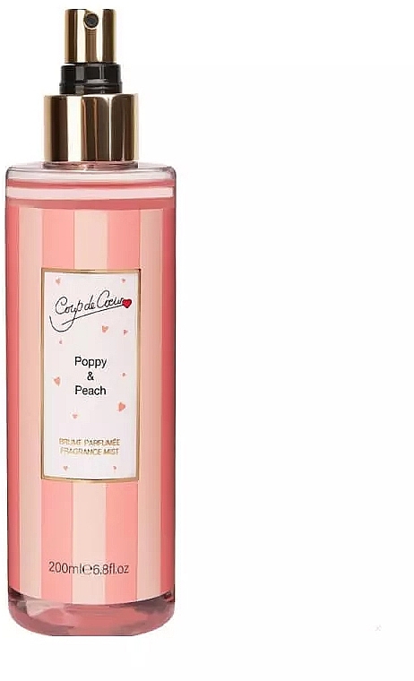 Спрей для тіла - Coup De Coeur Poppy & Peach Fragrance Mist — фото N1