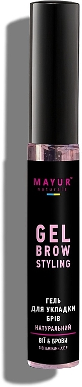 Натуральный гель для укладки бровей - Mayur — фото N1