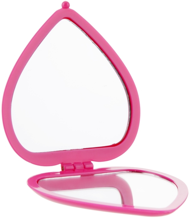 Дзеркало косметичне у вигляді серця, 85550, рожеве - Top Choice