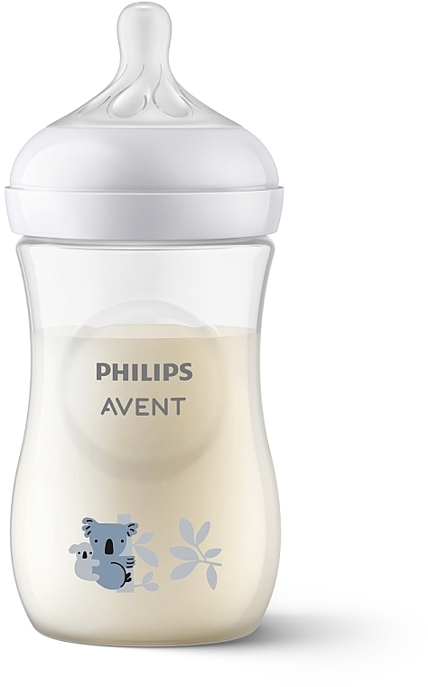 Пляшечка для годування "Природний потік", коала, 260 мл, 1м+ - Philips Avent Natural — фото N1