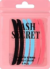 Силиконовые ленты для фиксации ресниц, розовые, голубые, черные - Lash Secret — фото N1