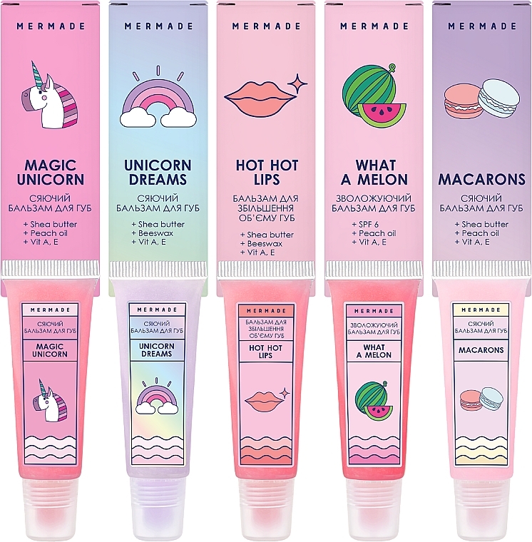 Набор "Pink Dreams" для губ, 5 продуктов - Mermade  — фото N1