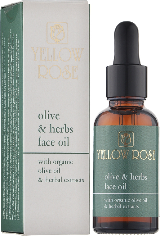 Масло для лица - Yellow Rose Olive And Herbs Face Oil — фото N2