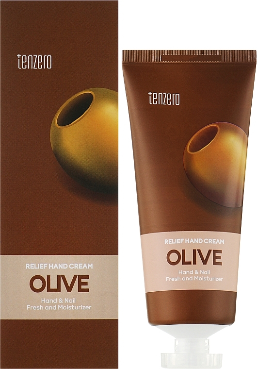 Рельефный крем для рук с экстрактом оливы - Tenzero Relief Hand Cream Olive — фото N2