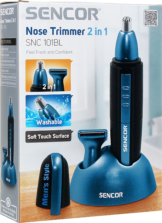 Триммер для носа и ушей - Sencor SNC 101BL Nose Ear Hair Trimmer — фото N6