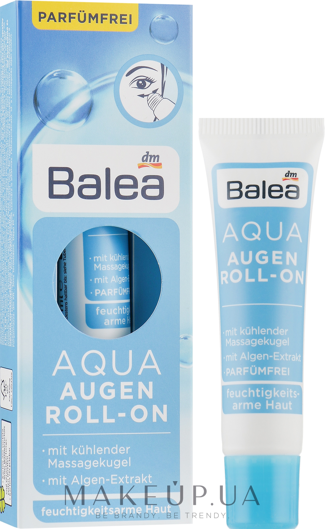 Увлажняющий крем для кожи вокруг глаз - Balea Aqua Augen Roll-On — фото 15ml