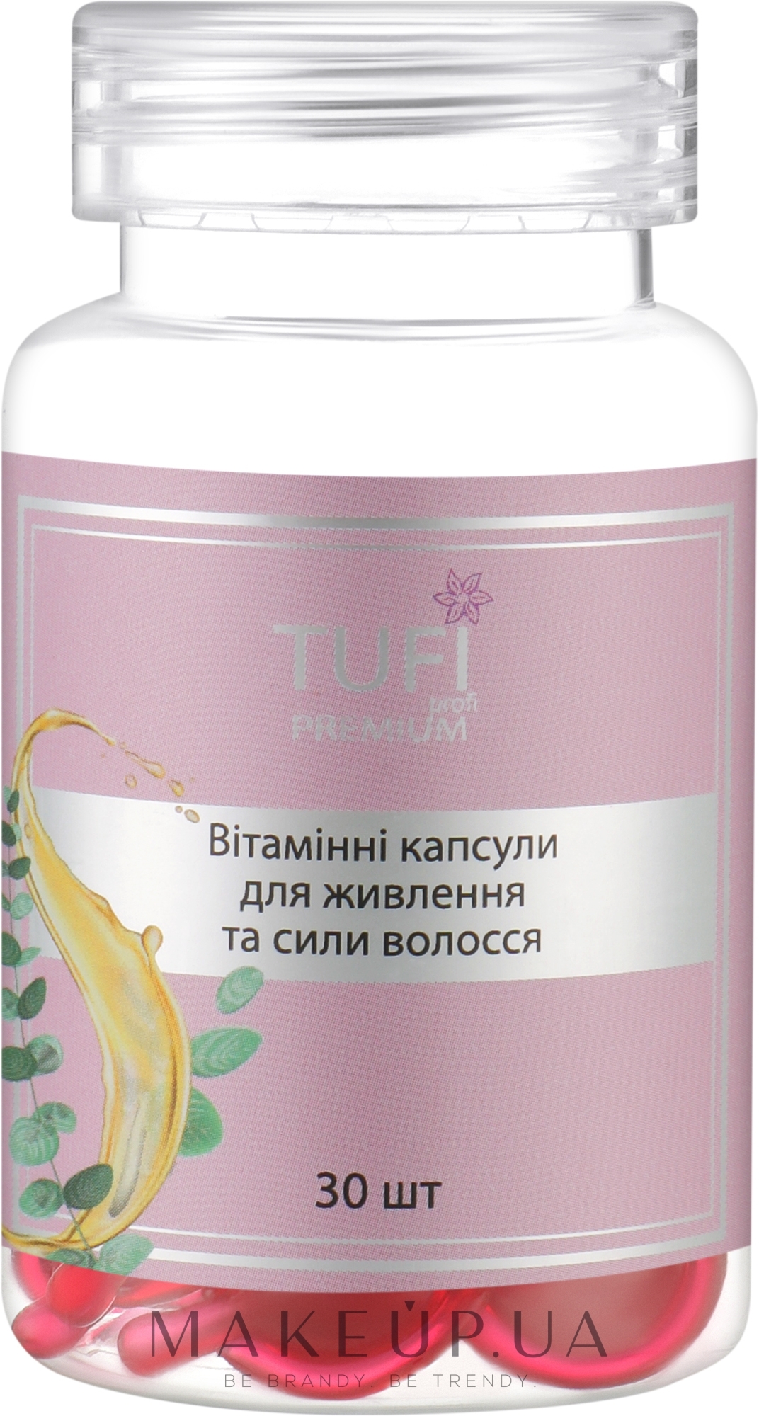 Вітамінні капсули для живлення та сили волосся - Tufi Profi Premium — фото 30шт