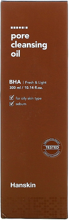 Гидрофильное масло с BHA-кислотой - Hanskin Pore Cleansing Oil BHA — фото N3
