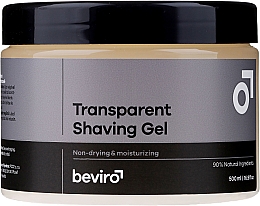 Духи, Парфюмерия, косметика Прозрачный гель для бритья - Beviro Transparent Shaving Gel