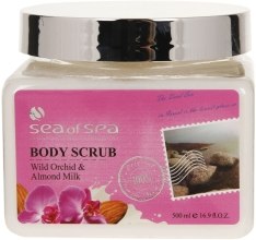 Парфумерія, косметика УЦІНКА Скраб для тіла з сіллю Мертвого моря - Sea of Spa Body Scrub Wild Orchid & Almond Milk *