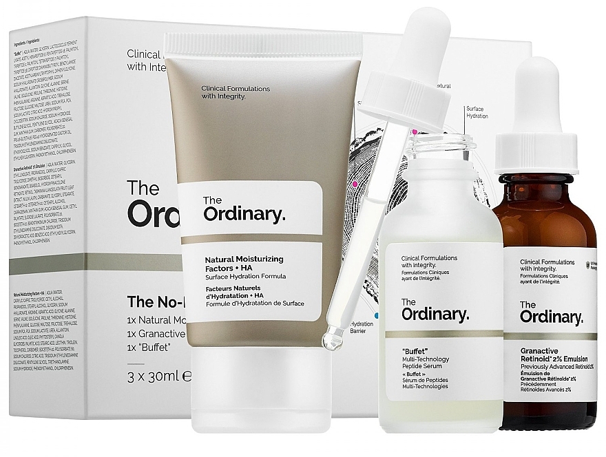 The Ordinary The No-Brainer Set (f/fluid/30ml + f/serum/30 + f/emulsion/30ml) - Набор — фото N2