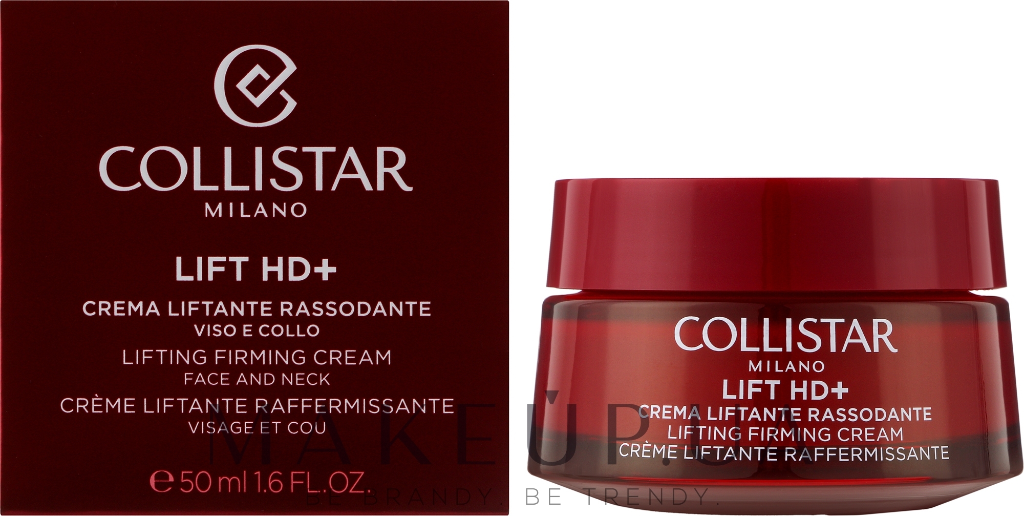 Підтягувальний крем для обличчя та шиї - Collistar Lift HD+ Lifting Firming Cream — фото 50ml