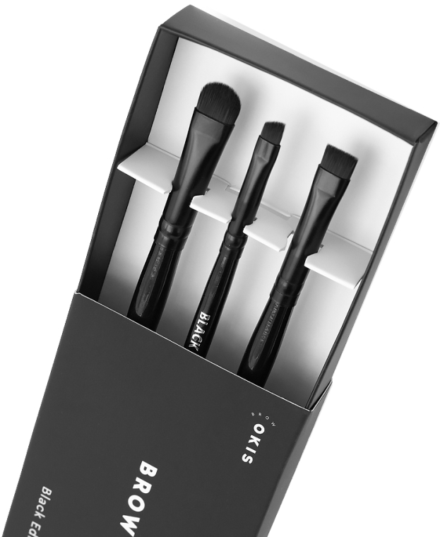 Набор кистей - Okis Brow Brush Set Black Limited Edition — фото N4