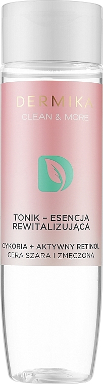 Тонік-есенція для сірої і стомленої шкіри - Dermika Clean & More