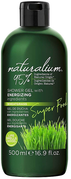 Гель для душа "Молодая пшеница" - Naturalium Energizing Shower Gel — фото N1