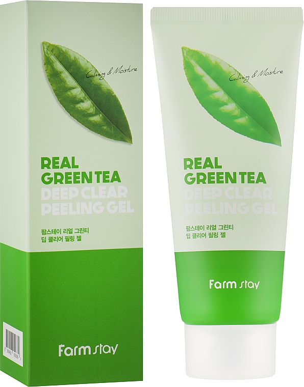 Глибоко очищувальний пілінг-гель для обличчя - FarmStay Green Tea Deep Clear Peeling Gel