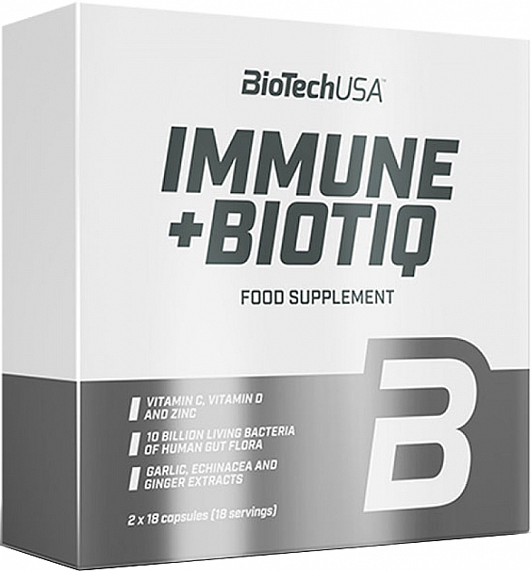 Комплекс вітамінів та мінералів - BiotechUSA Immune + Biotiq — фото N1