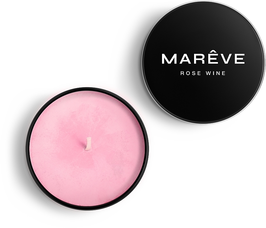Свічка масажна парфумована для тіла "Rose Wine" - MARÊVE — фото N1