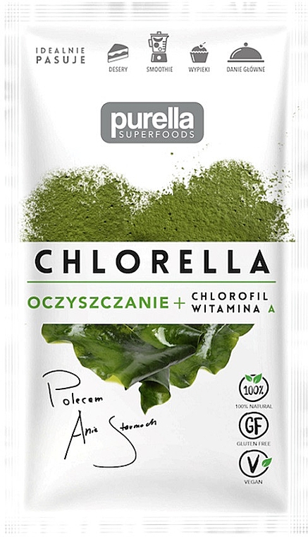 Харчова добавка "Порошок хлорели" - Purella Superfoods Chlorella — фото N1