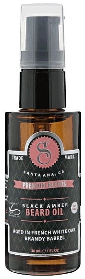 Масло для бороды "Черный янтарь" - Suavecito Premium Blends Black Amber Beard Oil — фото N1