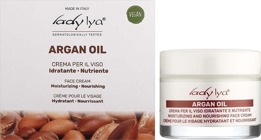Крем для обличчя живильний з аргановою олією - Lady Lya Face Cream — фото N2