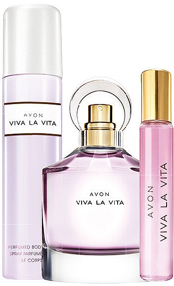 Avon Viva La Vita - Набор (edp/50ml + b/lot/75ml + edp/10ml) — фото N1