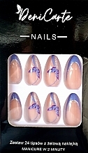 Парфумерія, косметика Тіпси, мигдаль, 24 шт. - Deni Carte Nails 7073