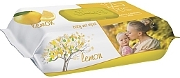 Вологі серветки "Лимон", 120 шт. - Sleepy Lemon Wet Wipes — фото N1