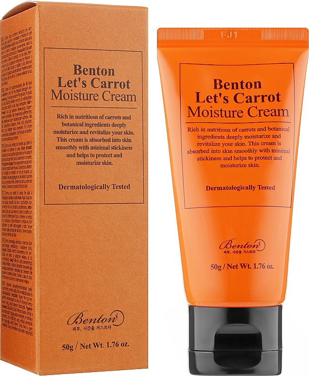 Увлажняющий крем с маслом моркови - Benton Let’s Carrot Muisture Cream — фото N2