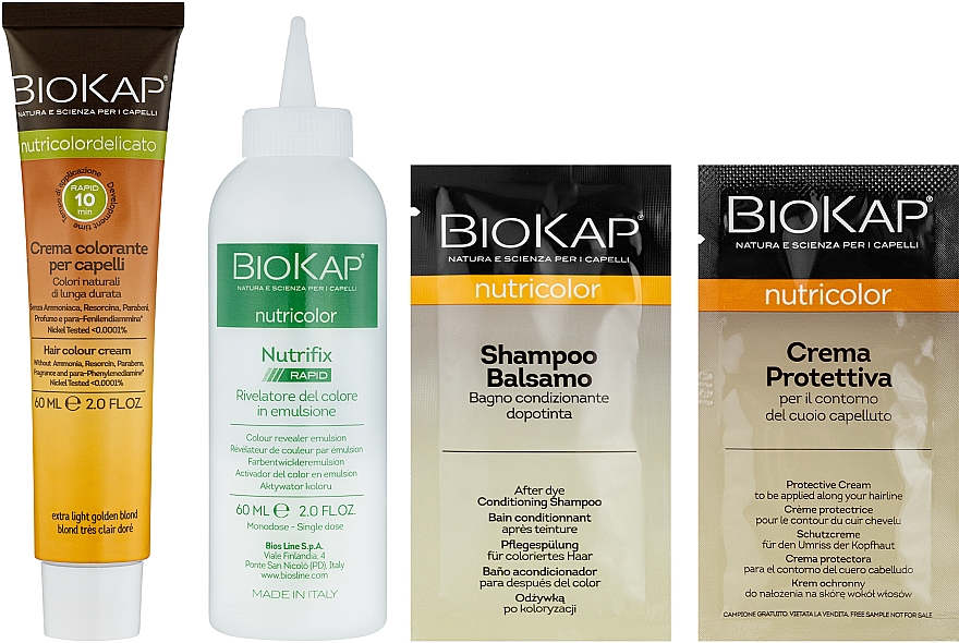 Краска для волос - BiosLine Biokap Nutricolor Delicato Rapid — фото N2