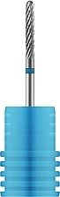 Фреза твердосплавна "Циліндр, напівсферичний кінець" 144190023, 2 мм, синя - Nail Drill — фото N1
