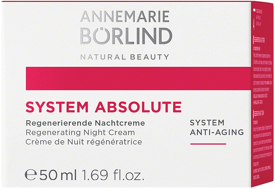 Відновлювальний нічний крем для обличчя - Annemarie Borlind System Absolute Regenerating Night Cream — фото N1