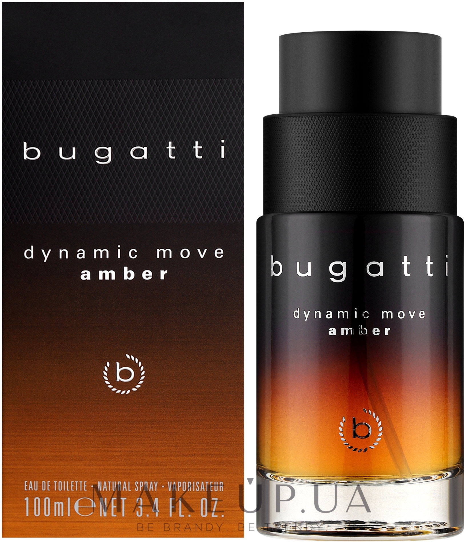 Bugatti Dynamic Move Amber - Туалетна вода — фото 100ml