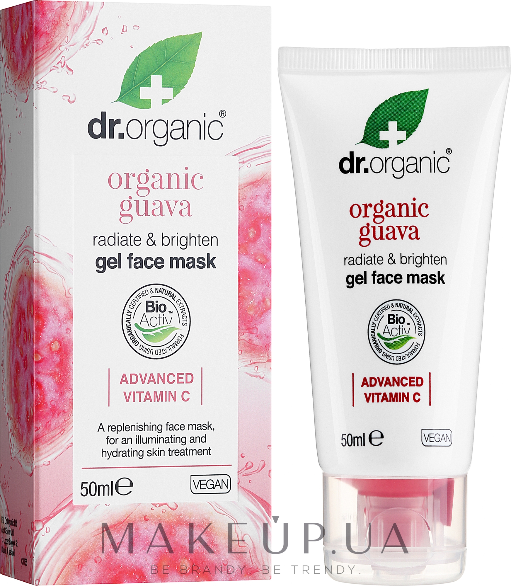 Маска для обличчя з органічним гелем гуави - Dr. Organic Organic Guava Gel Face Mask — фото 50ml