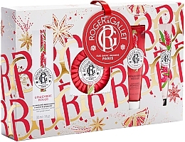 Roger & Gallet Gingembre Rouge Wellbeing - Набор (f/water/30ml + soap/100g + b/lot/50ml + h/cr/30ml) — фото N1