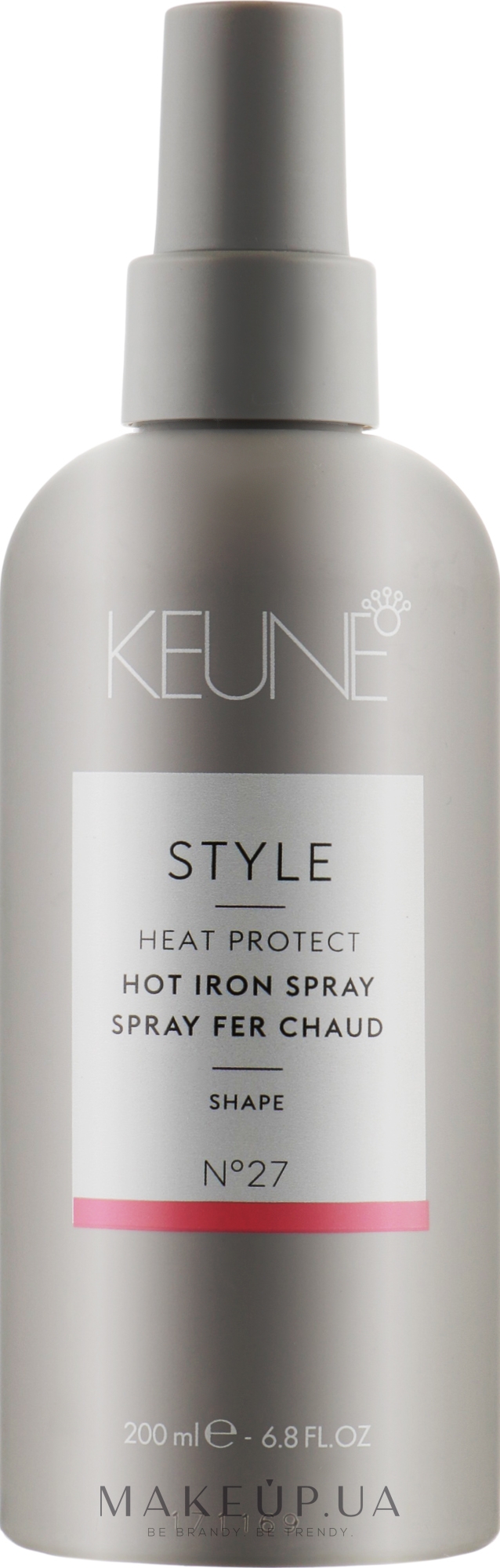 Захисний спрей для волосся №27 - Keune Style Hot Iron Spray — фото 200ml