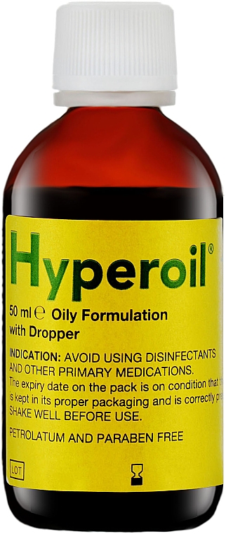 Загоювальний олійний спрей - Hyperoil Oil Spray For Any Wound Any Time Glass Bottle — фото N1