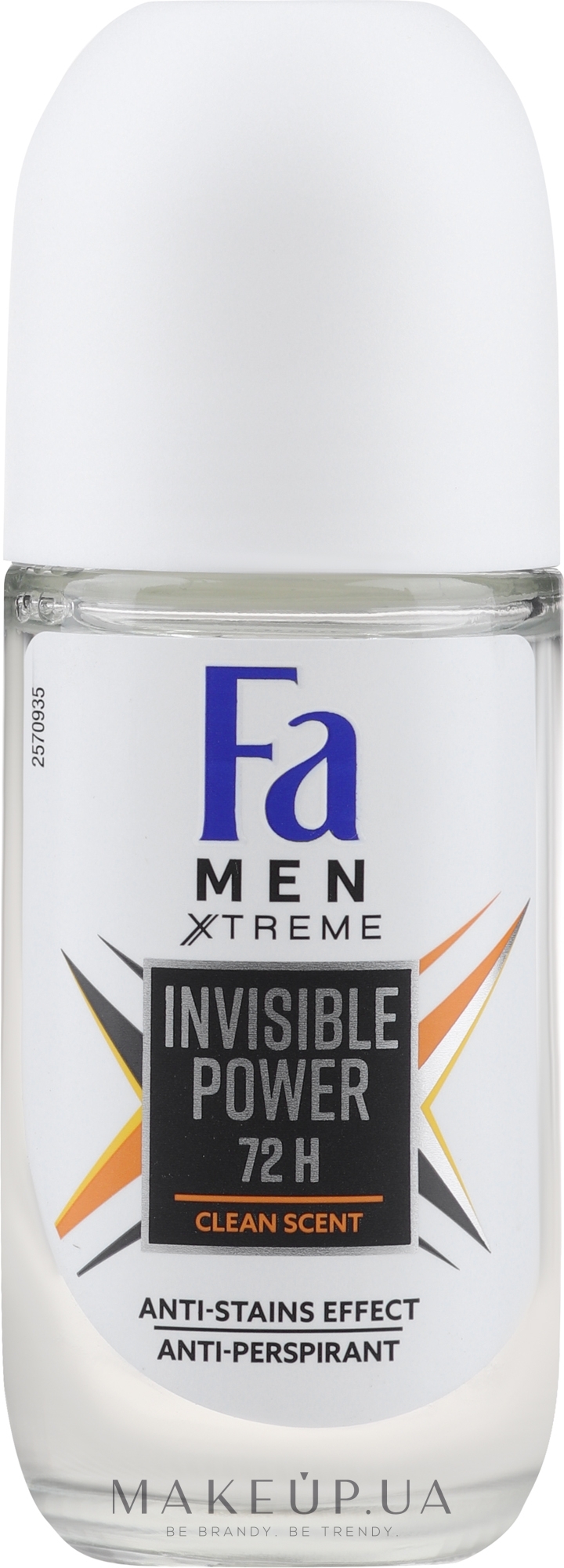 Роликовый дезодорант - Fa Men Xtreme Invisible Deodorant — фото 50ml