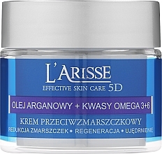 Крем против морщин 65+ - Ava Laboratorium L'Arisse 5D Anti-Wrinkle Cream Agran Oil & Omega 3+6 — фото N2