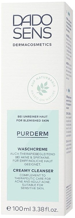 Очищающий крем для проблемной кожи - Dado Sens Purderm Creamy Cleanser — фото N2