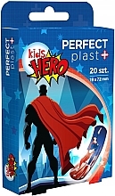 Духи, Парфюмерия, косметика Детские пластыри, 19х72 мм - Perfect Plast Kids Hero