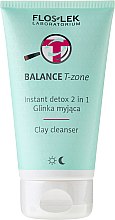 Духи, Парфюмерия, косметика Детокс-средство 2 в 1 c глиной для очищения лица - Floslek Balance T-Zone Instant Detox 2in1 Clay Cleanser