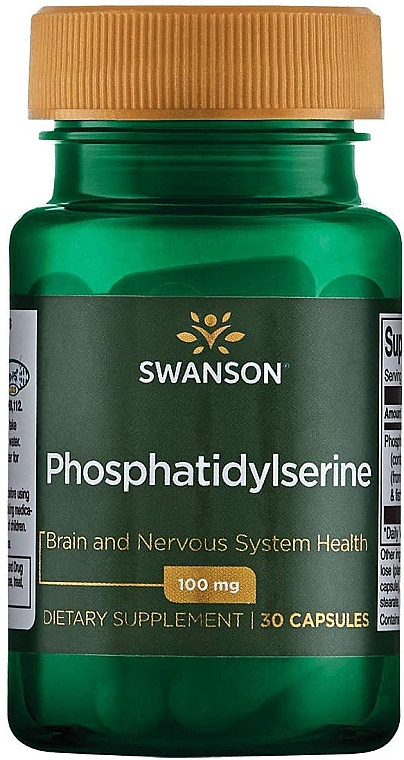 Дієтична добавка "Фосфатидилсерин", 100 мг, 30 шт. - Swanson Phosphatidylse — фото N1