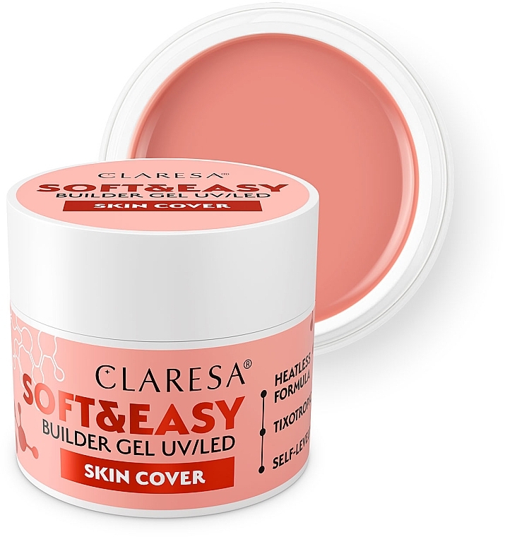 Моделирующий гель для ногтей - Claresa Soft & Easy Builder Gel UV/LED Skin Cover — фото N2