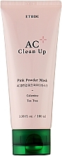 Духи, Парфюмерия, косметика Маска для проблемной кожи лица с розовой глиной - Etude House AC Clean Up Pink Powder Mask