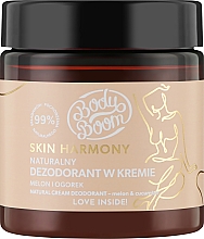 Парфумерія, косметика Кремовий дезодорант "Диня/Огірок" - BodyBoom Skin Harmony Natural Cream Deodorant